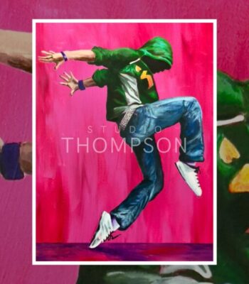 Celebrate your love of music, art and style with an original painting from Studio Thompson