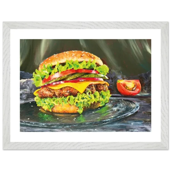 The Ultimate Burger: Framed Print