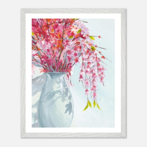 Flowers in Vase: Framed Print