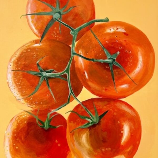 Tomatoes on the Vine in white frame